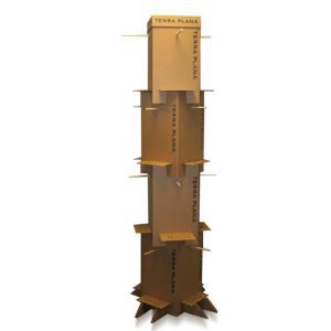 New Design Coustom Lago Print Craft Paper Cardboard Display Stand With Hooks For Promotion Socks And Hat