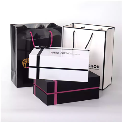 Nice Paper Bag With Logo Print With Jewelry Paper Box