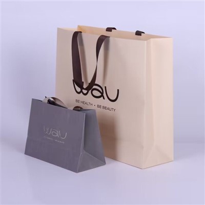 Kraft Paper Jewelry Pouch Bag With Handles