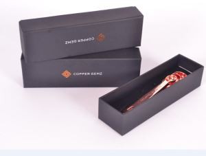 OEM Product Customized Gold Foil Logo Spoon Packaging Gift Box with Foam Insert