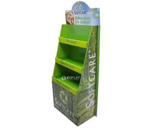 Bespoke Free Standing Display Unit,Cardboard FSDU,3 Shelves Cardboard Display Unit