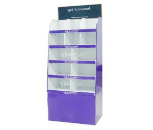 CMYK offset printing custom floor cardboard store displays