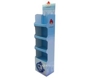 Cardboard Display Stand with Hooks for Electronic Products