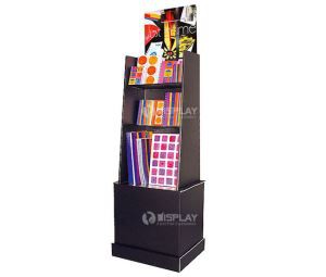 Custom Designed Cardboard Floor Display Rack,cardbord Book Display Stand
