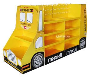 Custom Floor Cardboard Display Stand China, Stationery Cardboard Display Stand Supplier