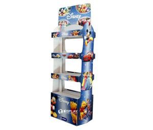 Customized Flooring Cardboard Display Shelves for Disney Cartoon Doll Display