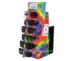 Eco-friendly Corrugated Cardboard Display Kiosk, Sunglasses Display Kiosk for Sale