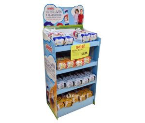 Free Standing Corrugated Paper Cardboard Display