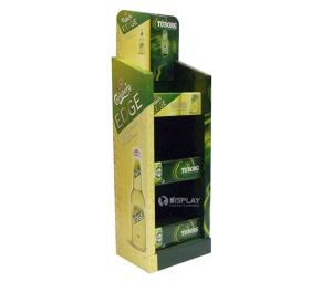Free Standing Corrugated Point of Sale Display Cardboard for Beers
