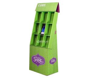 Free Standing Custom Cardboard Book Display Racks with Printing