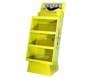 Retail Store Supermarket Paper Display Stand,Cardboard Food Display