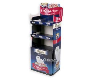 Pet Food Promotional Cardboard Floor Display Units,cardboard Flooring Display