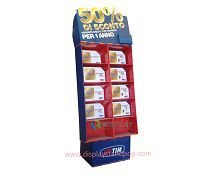 Power Wing Cardboard Display Stand for SIM Card Promotion
