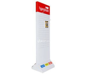 2 Sided Cardboard Hook Display , Cardboard Hook Display Stand for Retail