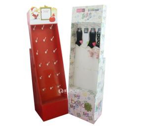 A4 A5 Size Gift Card Holders Gift Card Cardboard Display Stand with Peg Hooks
