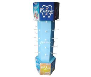 Bespoke Corrugated Cardboard Rack Display with Plastic Peg Hooks