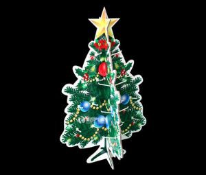 Corrugated paper showy beauty Christmas Tree hook display stand custom design