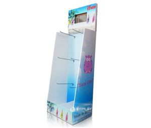POP Printing Cardboard Hanging Floor Display with LCD Screen