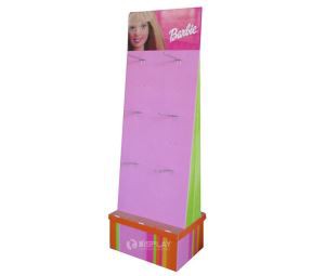 Barbie Cardboard Floor Stand with Euro Hooks