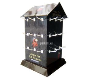 Retail Store Promotional Cardboard Greeting Card Display Racks Free Standing
