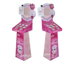 Custom Elegant Design Cosmetics Cardboard Rack Displays