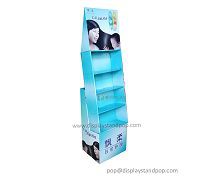 Foldable Corrugated Cardboard Shampoo Display Stand ,Corrugated Display Stand for Shampoos
