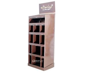 Corrugated Cardboard Book Shelf, Cardboard Promotional Display Shelf for Books