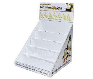 5 Tier Retail Store Cardboard CD Display Unit,Counter Top Display Unit
