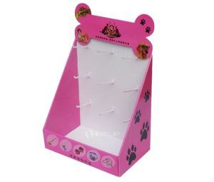 Customized Cardboard Countertop Pegboard Display for Retail Stores