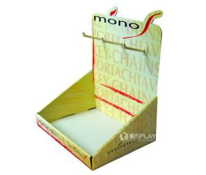 Key Chains Cardboard Hanging Display Counter Hook ,Displays Cardboard Retail Counter Displays Custom Printed