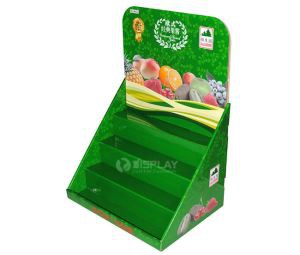 Manufacture 4 Tiers Paper Corrugated Countertop Displays for Jam Promotion
