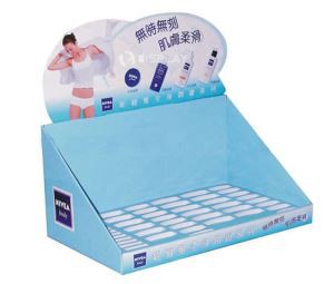 Medicine Bottle Counter Display Units , Cardboard Counter Units , Small Display Stands Custom Print
