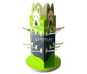 Peg Hook Point of Purchase Counter Display Cardboard Countertop Display Unit