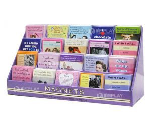 Point of Purchase Greeting Cards Cardboard Counter Display Stands