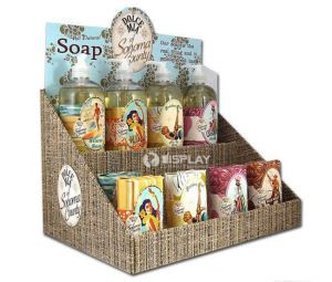 Soap Packaging Counter Display Stand , Cardboard Countertop Display for Soap Promotion