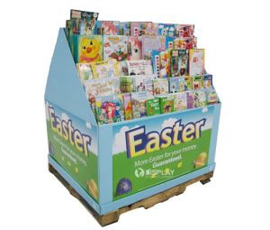 OEM Cardboard Book Display Stand, Book Promotional Cardboard Pallet Display Rack