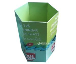 Customized Corrugated Cardboard Floor Dump Bins for Drink Cans