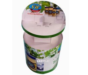 Ecofriendly and Recycled POP Cardboard Dump Bins for Milk and Cheese