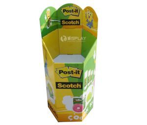 Hexagonal Corrugated Dump Bins for Beverage Sale , Beverage Hexagonal Dump Bin
