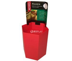 POP Bowl Noodle Cardboard Dump Bins for New Products Promotion