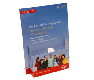 Cardboard Brochure Holder with Custom Printing and Design