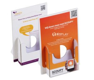 Foldable Cardboard Leaflet Display Holder