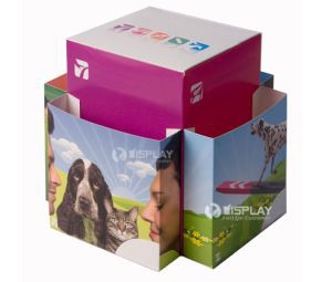 New Style Custom Folding Cardboard Leaflet Holder Counter Display Cardboard