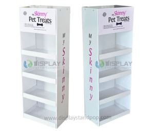 Cardboard Wall Shelf Display for Pet Treats Promotion