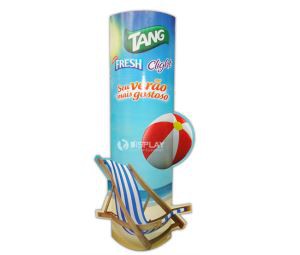 Customized Cardboard Elliptical Column Display