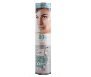 Customized Skin Care Products Advertising Totem StandLama Cardboard Display