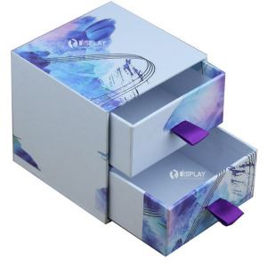 Cardboard Makeup Counter Display with Drawer