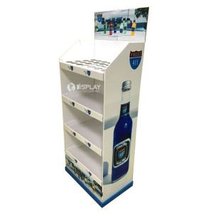 Beer Promotional Cardboard POS Floor Display Stand Shenzhen Supplier