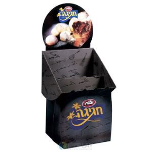 OEM Custom Corrugated Cardboard food promotional Dump Bins for supermatker