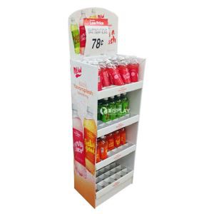 Manufacture Cardboard Corrugated Free Standing Display Units for Bottles
